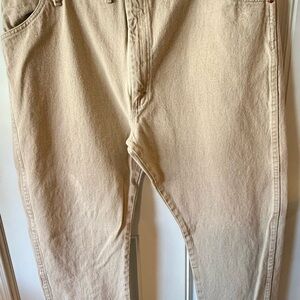 Beige Denim Jeans